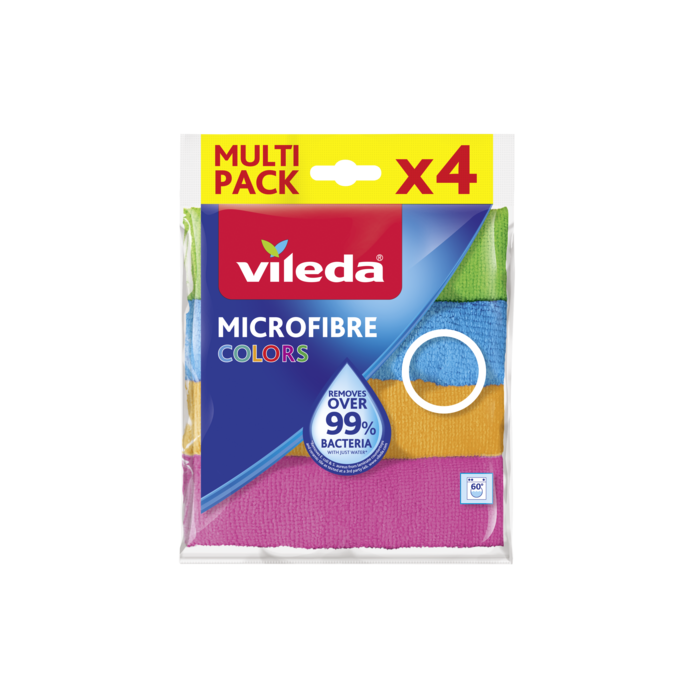 Vileda – emballage binaire en microfibre, tissu très absorbant